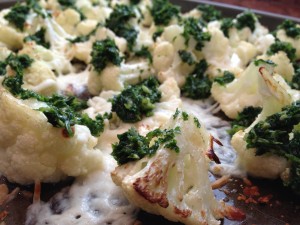 Oven Roasted Cauliflower with Chimichurri Sauce